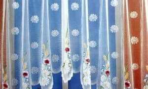 Как сшить тюлевые занавески на кухню своими руками