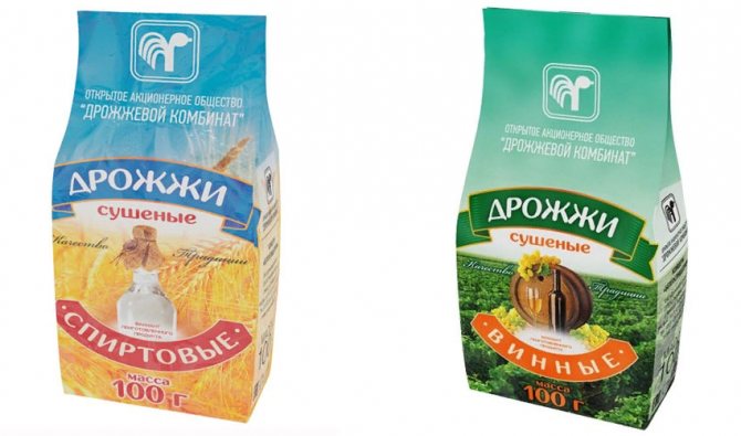дрожжи винные и спиртовые