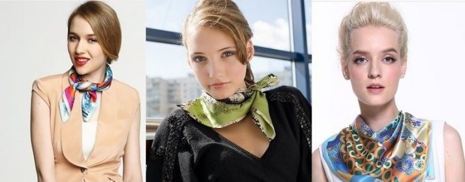 Как завязать красиво платок на шее
