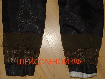 сшить штаны на синтепоне