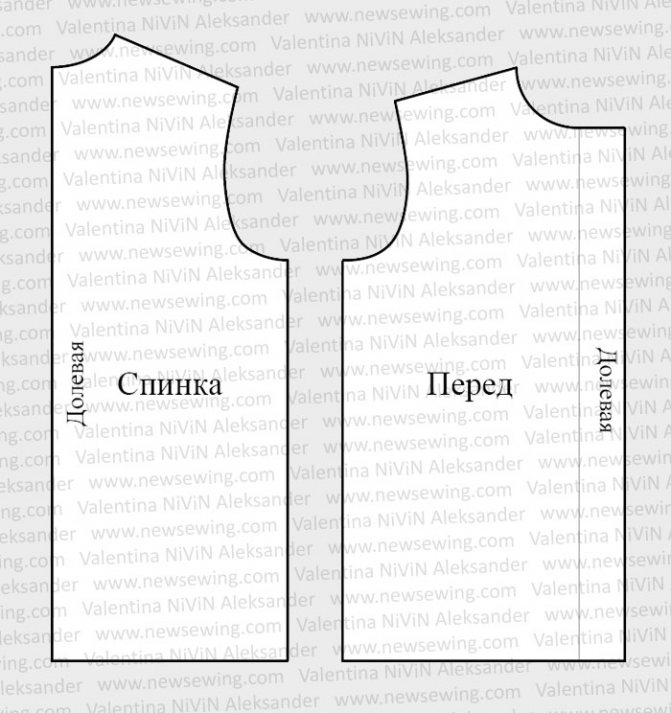Выкройка мужской пижамы.