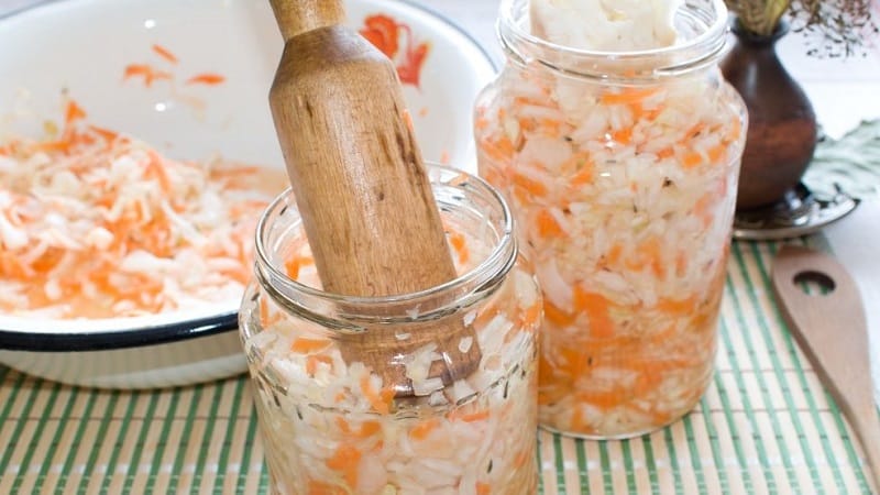 Условия хранения квашеной капусты