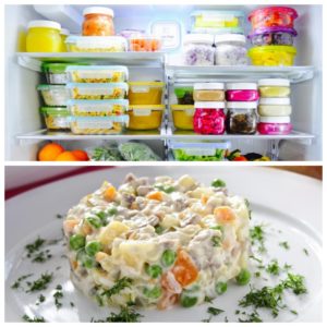 Хранение салата с майонезом в холодильной камере — сроки