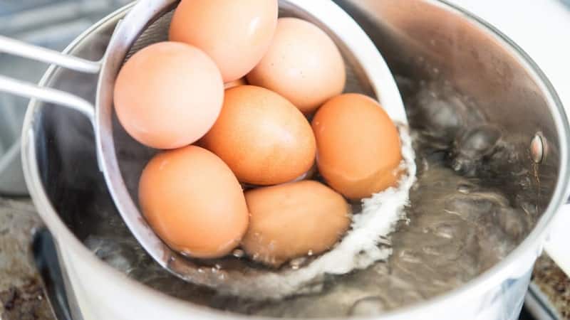 Хранение вареных яиц в скорлупе в холодильной камере