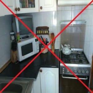 Можно ли поставить микроволновку рядом с телевизором