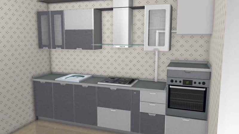 О дизайне маленькой кухни в хрущевке с газовой колонкой