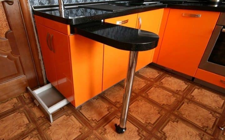 О складной барной стойке для кухонного гарнитура