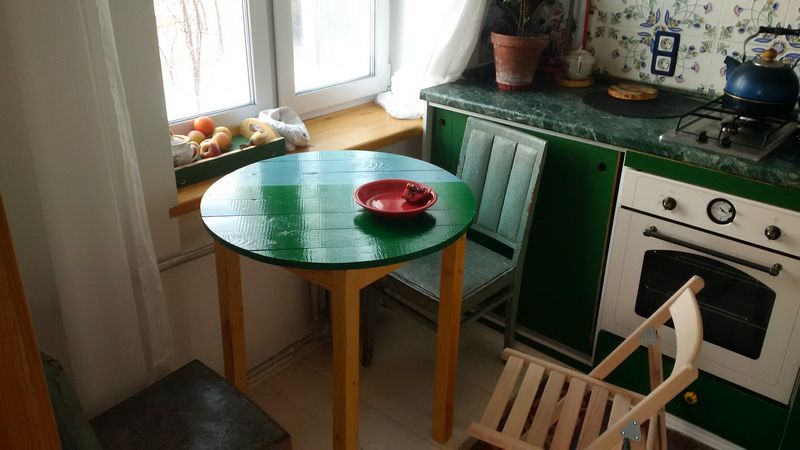 Особенности использования круглого стола на кухне
