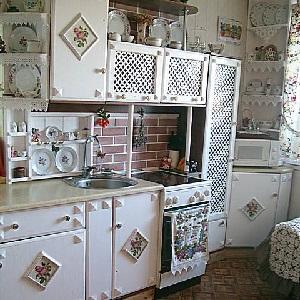 Покраска кухонных фасадов