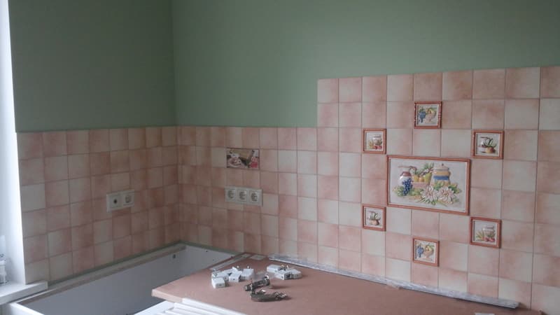 Укладка фартука из плитки на кухне самостоятельно
