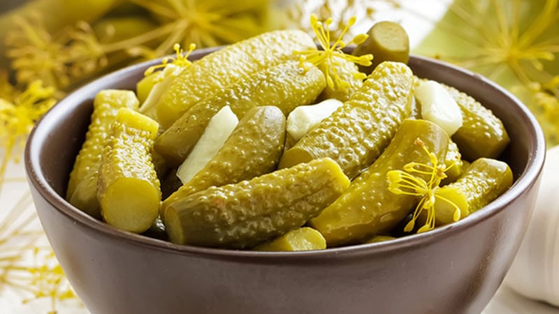 Условия хранения соленых огурцов