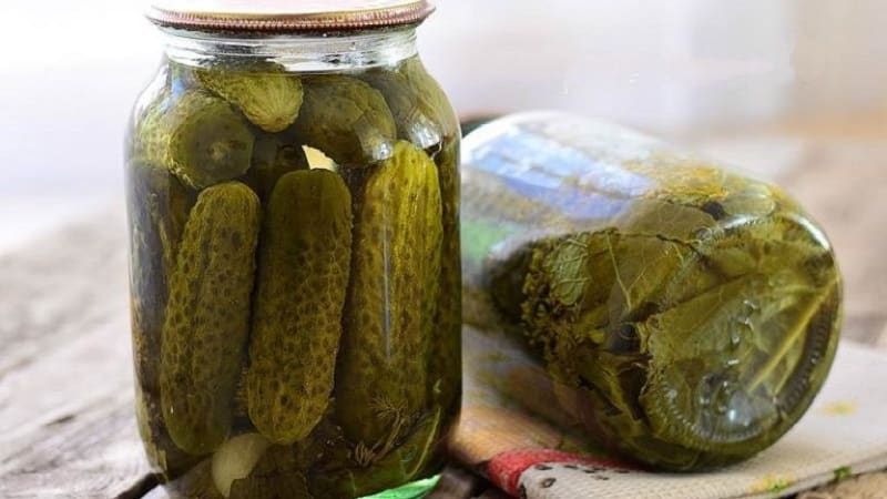 Условия хранения соленых огурцов