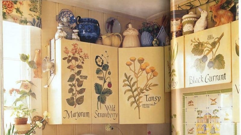 Варианты декупажа кухонного гарнитура своими руками