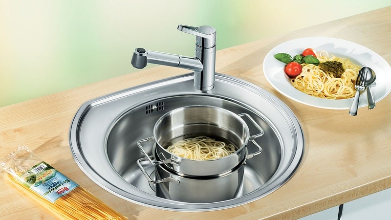 Все о накладных раковинах из нержавейки для кухни