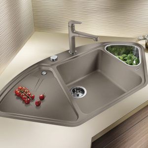 Все об угловых мойках для кухни