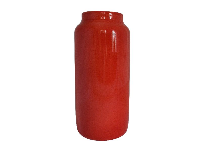 Ваза цилиндрическая Дымов Керамика 270x90 Цвет: красный, товары для загоро фото 1