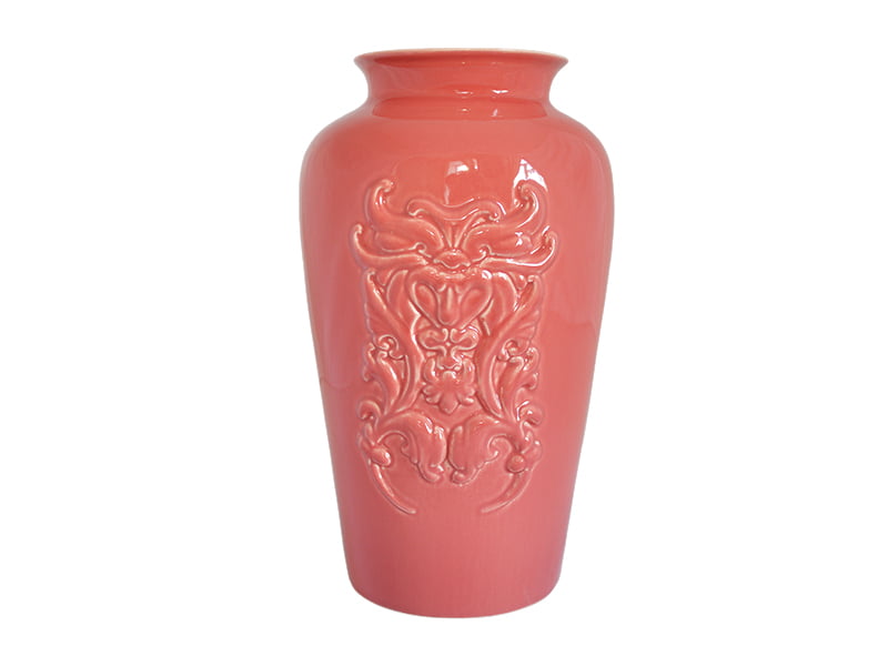 Ваза рельефная Дымов Керамика 260x110 Цвет: розовый, товары для загородног фото 1