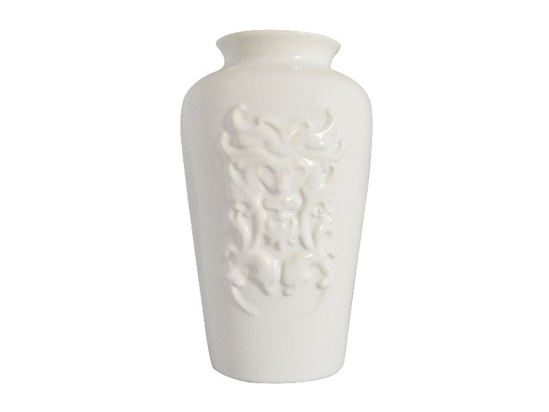 Ваза рельефная Дымов Керамика 260x110 Цвет: белый, товары для загородного  фото 1