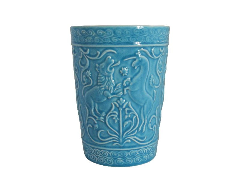 Ваза Единорог Дымов Керамика 200x150 Цвет: голубой, товары для загородного фото 1
