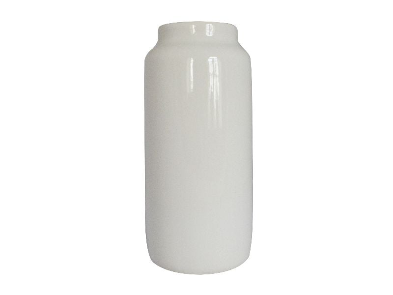Ваза цилиндрическая Дымов Керамика 270x90 Цвет: белый, товары для загородн фото 1