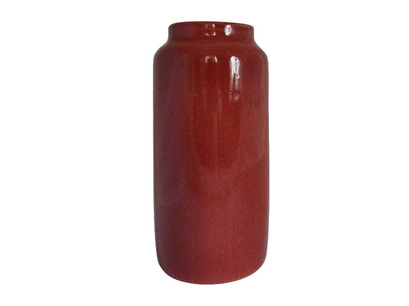 Ваза цилиндрическая Дымов Керамика 270x90 Цвет: бордовый, товары для загор фото 1
